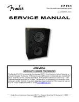 Fender 215-PRO - Service Manual 